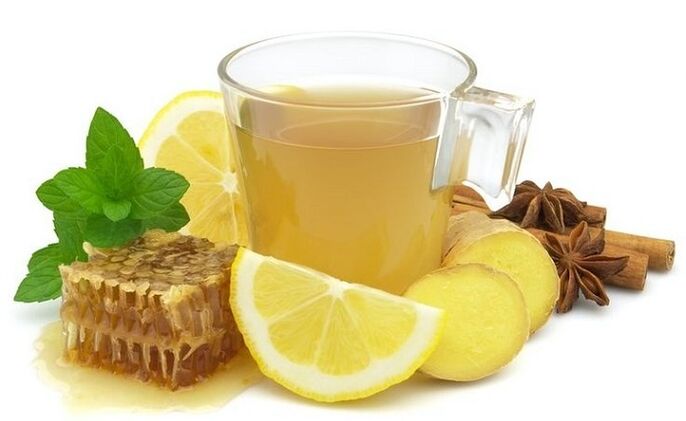 ginger drink with lemon to rejuvenate the skin